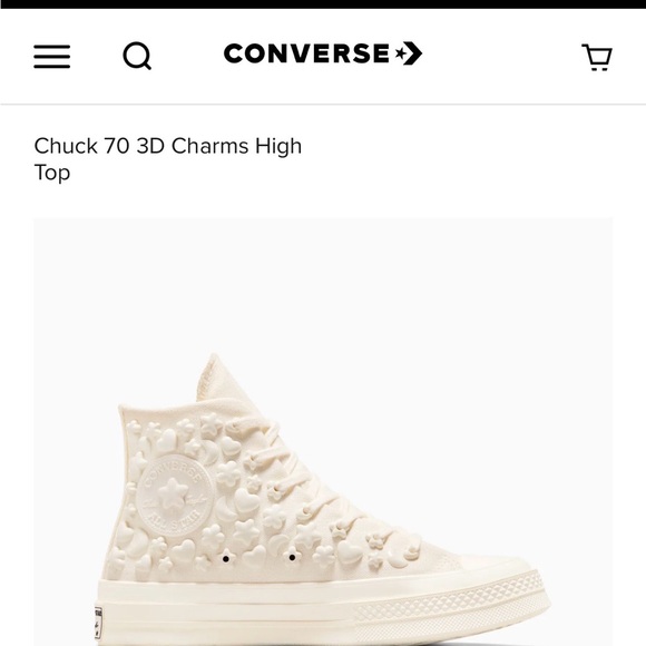 Converse Chuck 70 3D Charms High Top - Egret - Picture 2 of 13
